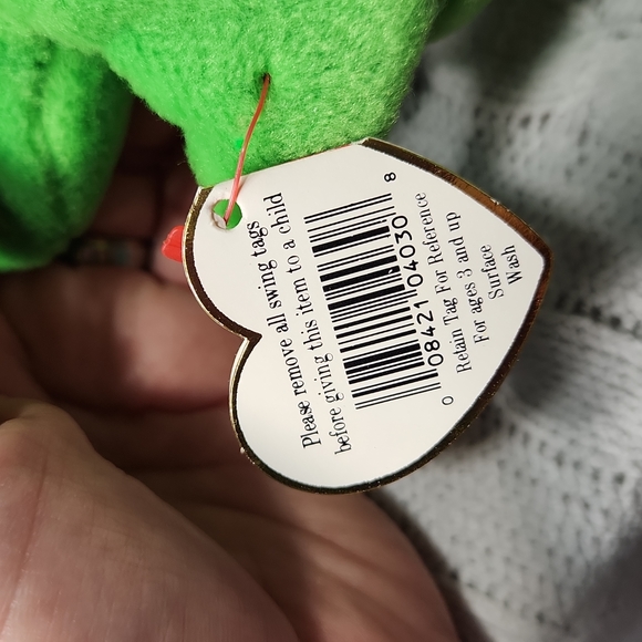 🕸Vintage Ty Beanie Baby Original Speedy the Turtle P.V.C. Pellets - Picture 8 of 11